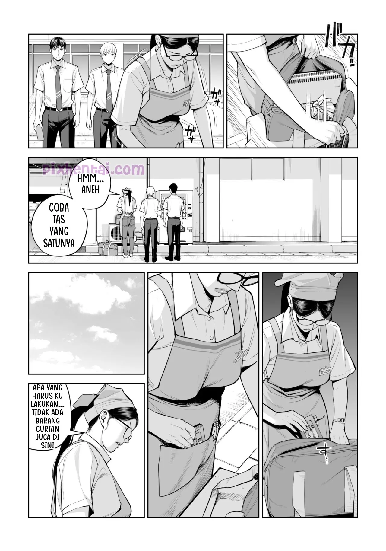 Komik hentai xxx manga sex bokep Kurokami Onna no Fudeoroshi Mbak-Mbak Kasir Bohay Penggoda Perjaka 9